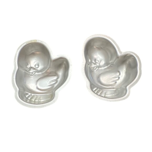 Wilton Cake Pan 1996 Chicks Singles Cake Pans Chicken Spring Easter Lot of 2 - Picture 2 of 7